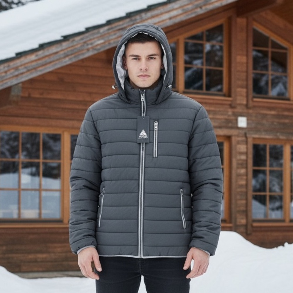 NWT Spire by Galaxy Mens “Peak” Waterproof Puffer Coat Jacket - Picture 2 of 10